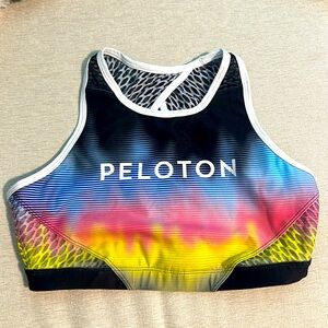 WITH Peloton Sports Bra High Neck Crop Top